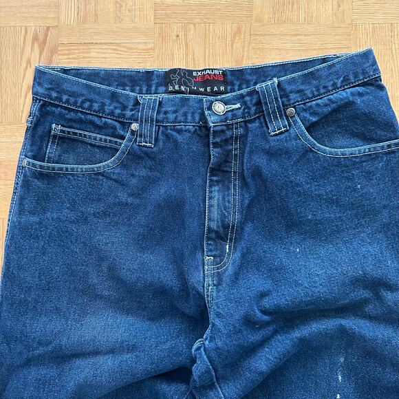 Vintage y2k Exhaust Jeans Denim Carpenter Pants Wide Leg Baggy Size 34 x 32 - Picture 4 of 9